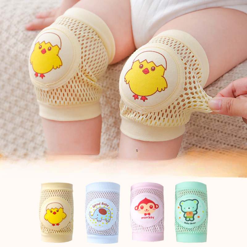 Baby Knee Pad Crawling - แผ่นรองเข่าเด็กแบบตาข่าย 2 ชิ้น ป้องกันการกระแทก ป้องกันการล้ม สำหรับเด็กวัยหัดคลาน