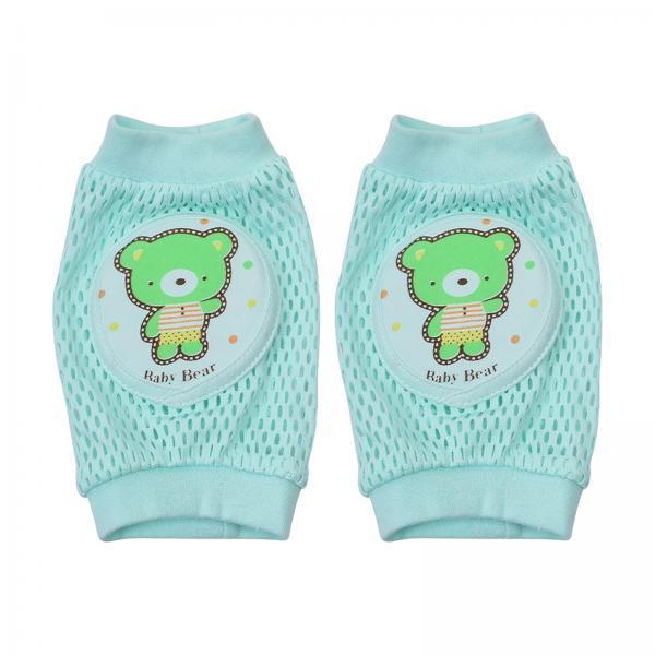 Baby Knee Pad Crawling - แผ่นรองเข่าเด็กแบบตาข่าย ระบายอากาศได้ดี ผลิตจากโพลีเอสเตอร์ ป้องกันการบาดเจ็บขณะคลาน แผ่นรองนุ่มยืดหยุ่นสำหรับขาของเด็กขณะทำกิจกรรม