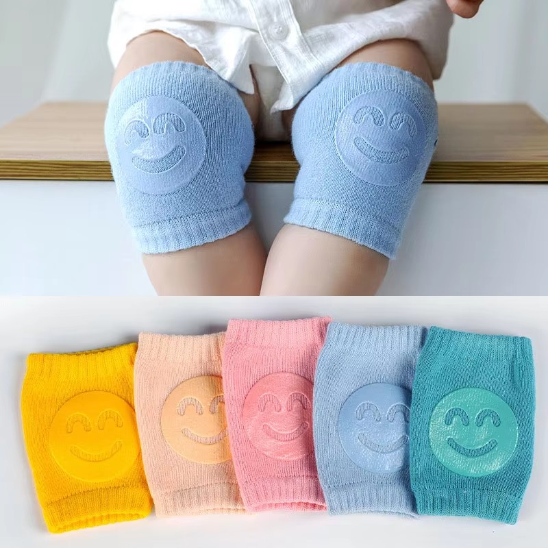 Baby Knee Pad Crawling - 1/2 คู่ แผ่นรองเข่าเด็ก ผ้าฝ้าย แผ่นรองข้อศอกสำหรับคลาน แผ่นรองเข่าเพื่อความปลอดภัย