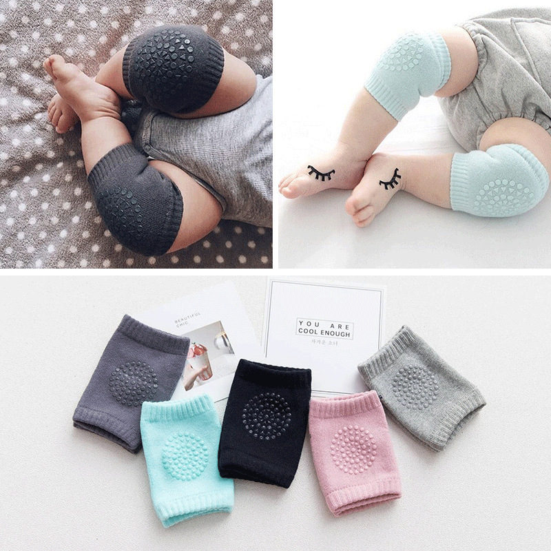 Baby Knee Pad Crawling - 3/5คู่สนับเข่าสำหรับเด็กทารกหัดคลาน, สนับเข่ากันลื่นใช้ได้ทั้งชายและหญิง bantal alas ป้องกันเพื่อความปลอดภัยที่อุ่นขาผ้าฝ้าย